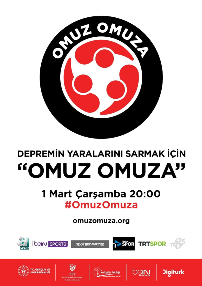 Futbol dünyasından 'Omuz Omuza' projesi