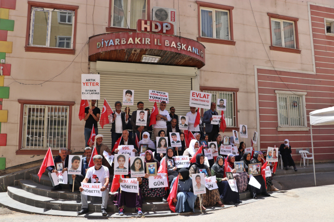 Diyarbakır'da evlat nöbetindeki aile sayısı 292 oldu