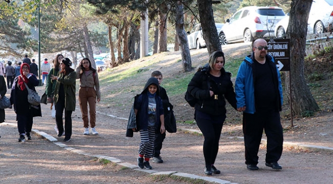 Abant'ta "ara tatil" yoğunluğu