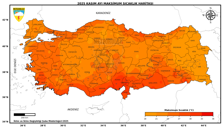 Son 55 yılın en sıcak 3. kasım ayı geçen ay oldu