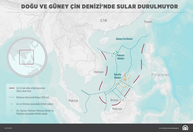 "Çin, Güney Çin Denizi'ndeki yapay adalara yeni platform kurdu"
