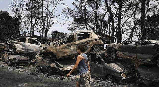 Yunanistan'daki yangınla ilgili "kundaklama açıklaması"