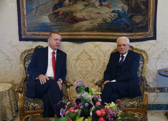 Cumhurbaşkanı Recep Tayyip Erdoğan İtalya'da