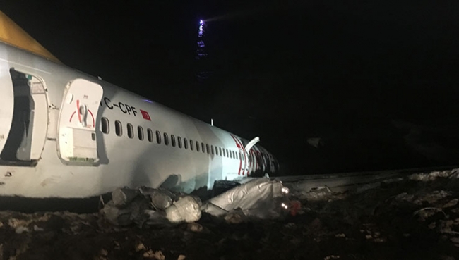 Trabzon'da pistten çıkan uçağın pilotu: Uçağın kaymasına mani olamadım