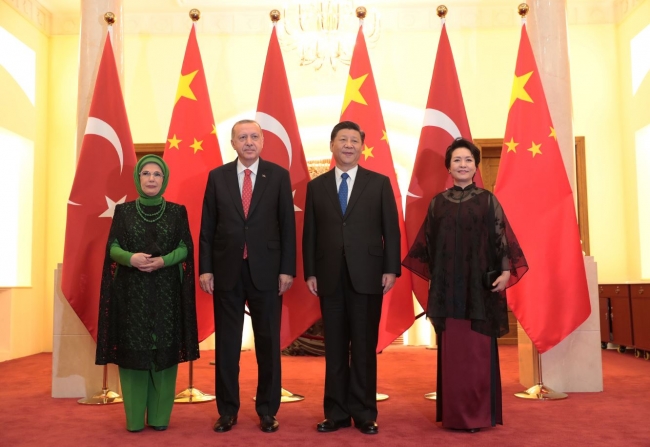Cumhurbaşkanı Erdoğan'a Çin'de sıcak karşılama