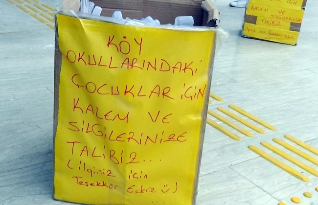 Sosyal medyada tanıştılar çocuklar için kalem topladılar