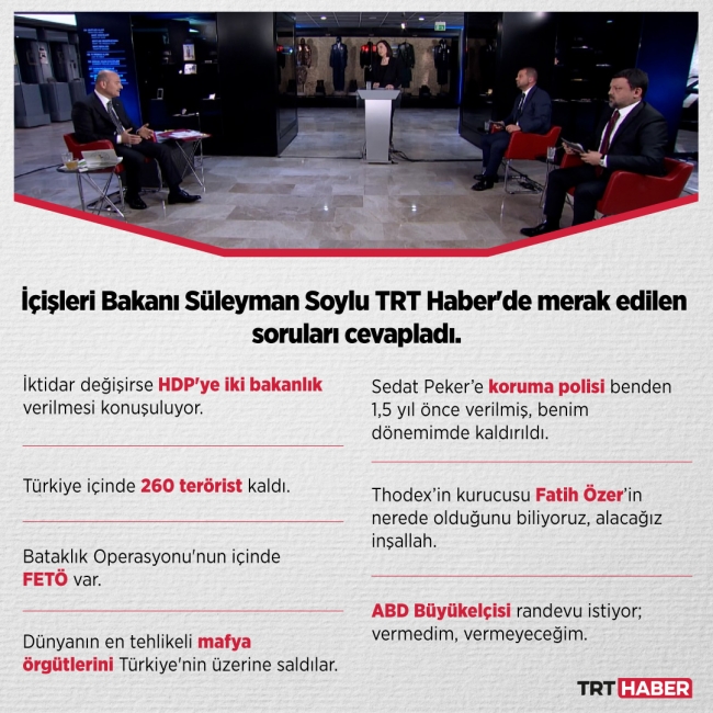 Bakan Soylu'dan Sedat Peker açıklaması: Operasyon emrini veren bizzat benim