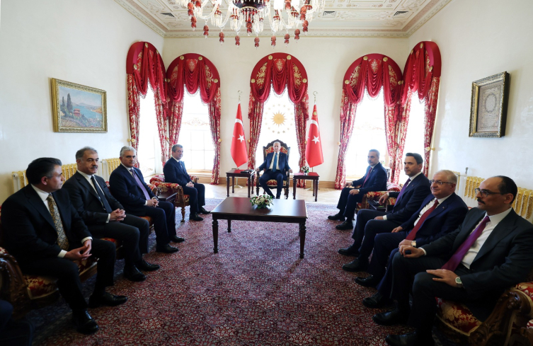 Cumhurbaşkanı Erdoğan, IKBY Başbakanı'nı kabul etti.