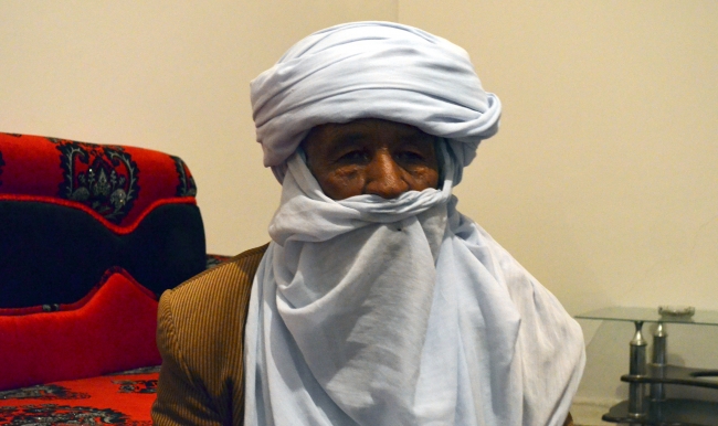 ,Tavarık Kabilesinin Libya Sultanı Ebu Bekir el-Faki. Fotoğraf: AA