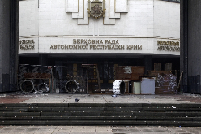 Kırım parlamentosunu kimliği belirsiz kişiler tarafından ele geçirildi- 27.02.2014 | Fotoğraf: AA