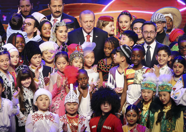 23 Nisan Ulusal Egemenlik ve Çocuk Bayramı, TRT tarafından her yıl 'Uluslararası Çocuk Şenliği' ile kutlanıyor. Foto: AA