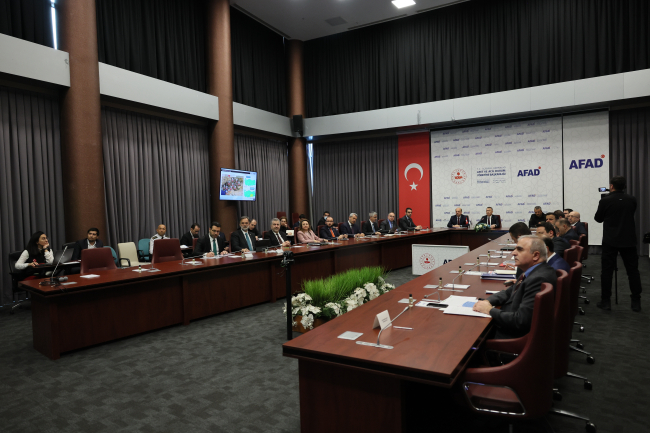AFAD'da deprem koordinasyon toplantısı yapıldı