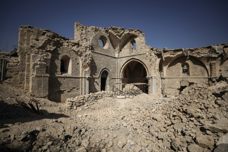 İsrail saldırıları, Gazze’de yaklaşık 1400 yıllık Büyük Ömeri Camisini yıkıntıya çevirdi