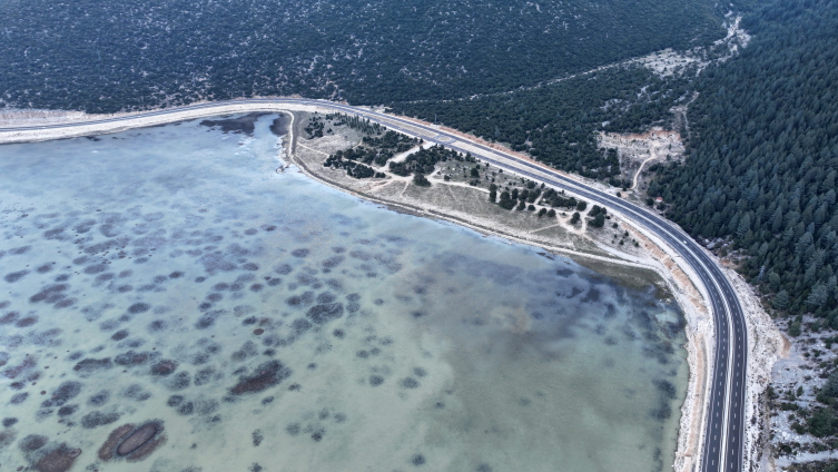 Kuruyan Avlan Gölü yağışların ardından yeniden su tuttu