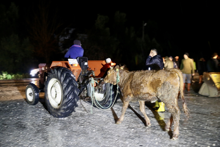 Muğla'nın Seydikemer ilçesindeki su baskını nedeniyle bazı evler tahliye edildi