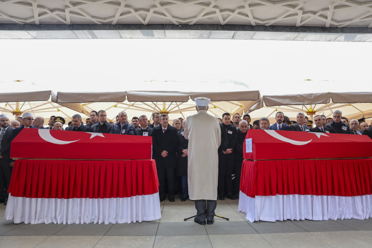 Şehit olan ASELSAN teknisyenleri için cenaze töreni düzenlendi