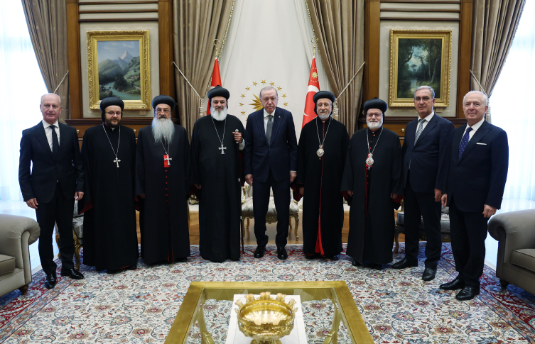 Cumhurbaşkanı Erdoğan, Süryani Ortodoks Kilisesi Patriği'ni kabul etti