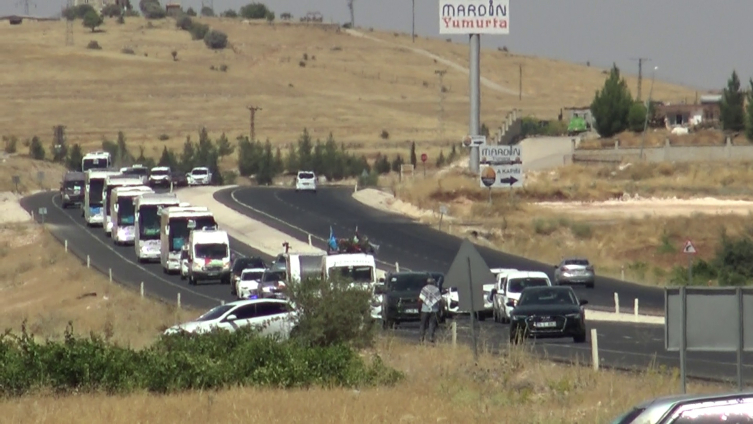 Bosna Hersek'ten yola çıkan 'Filistin Konvoyu' Habur Sınır Kapısı'ndan Irak'a geçti
