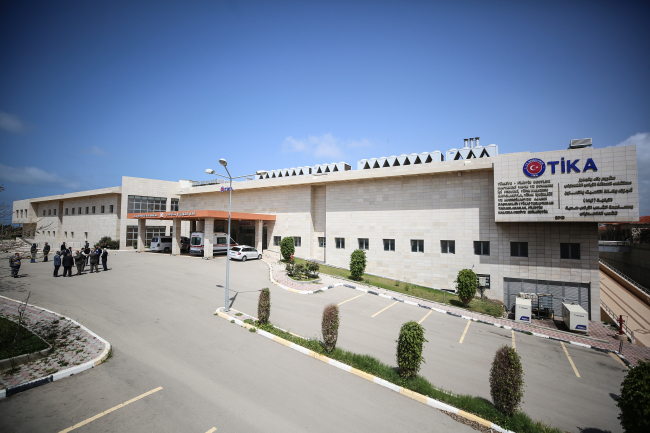 TİKA tarafından inşa edilen Gazze Filistin-Türkiye Dostluk Hastanesi | Fotoğraf: AA