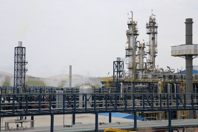 Mazıdağı'ndaki tesis bölgenin en büyük yatırımı olarak da öne çıkıyor. Foto: AA