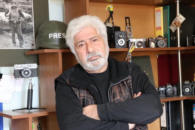Gürcistan gazetesinin 43 yıllık foto muhabiri Şakhveled Ayvazov | Fotoğraf: AA