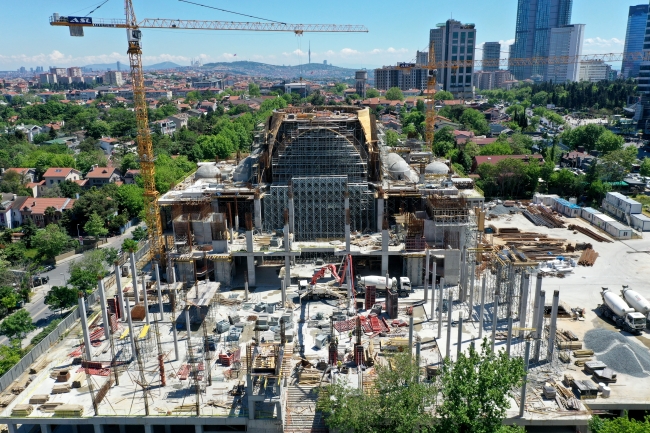 Barbaros Hayrettin Paşa Camii inşaatının yüzde 75'i tamamlandı