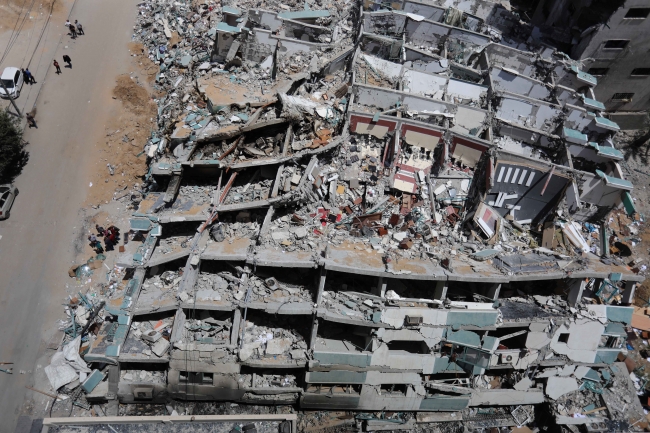 İsrail'in Gazze'deki yıkımı havadan görüntülendi