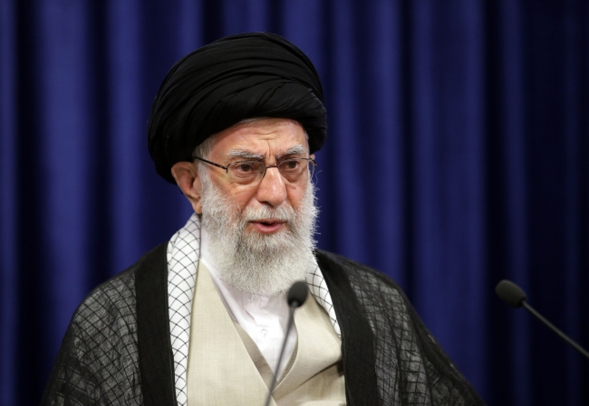 İran dış politikasını büyük ölçüde Dini Lider Ayetullah Ali Hamaney belirliyor. Fotoğraf: AA