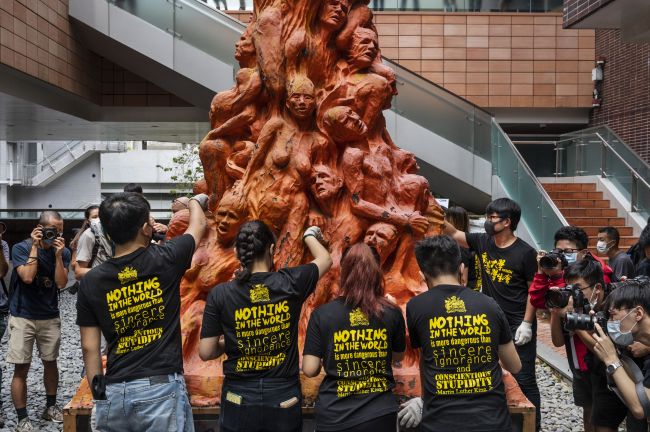Hong Kong'daki “Utanç Sütunu” kaldırıldı