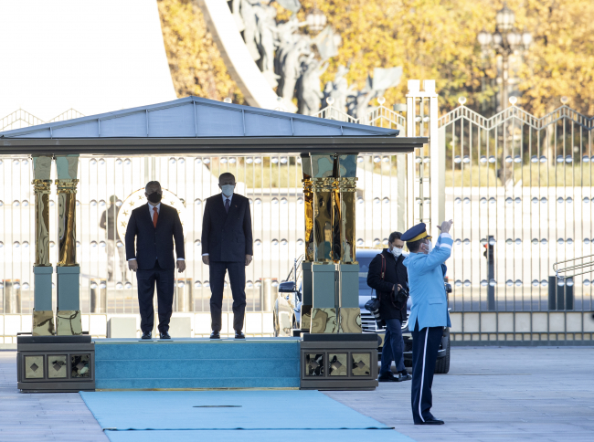 Macaristan Başbakanı Orban'a resmi karşılama