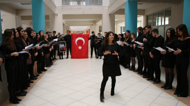 Şehit Aybüke öğretmen mezun olduğu fakültede unutulmadı