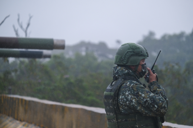 Tayvan ordusu Hsinchu kentinde askeri tatbikat düzenledi (21.12.2021) | Fotoğraf: AA