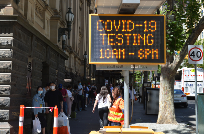 Avustralya’da salgının başından bu yana en yüksek vaka sayısı