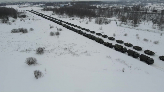 Rusya öncülüğündeki blokun Kazakistan'a gönderdiği askeri birliklerin bir kısmı | Fotoğraf: AA