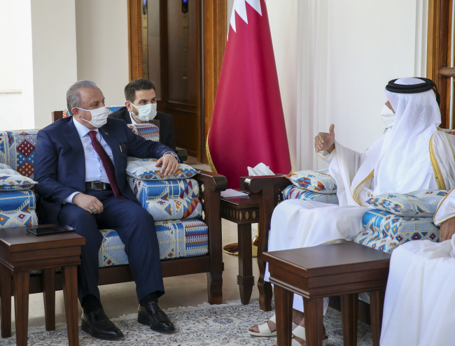 TBMM Başkanı Şentop'un Katar ve BAE temasları