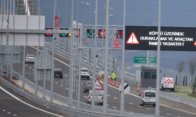 1915 Çanakkale Köprüsü'nü kullanan sürücüler memnun