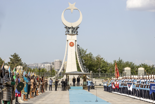 Cumhurbaşkanı Erdoğan'dan Pakistan Başbakanı Şerif'e resmi karşılama