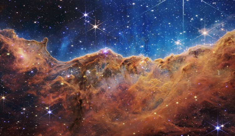 Fofoğraf: AA / James Webb Uzay Teleskobu'nun gözünden Karina Bulutsusundaki bölge