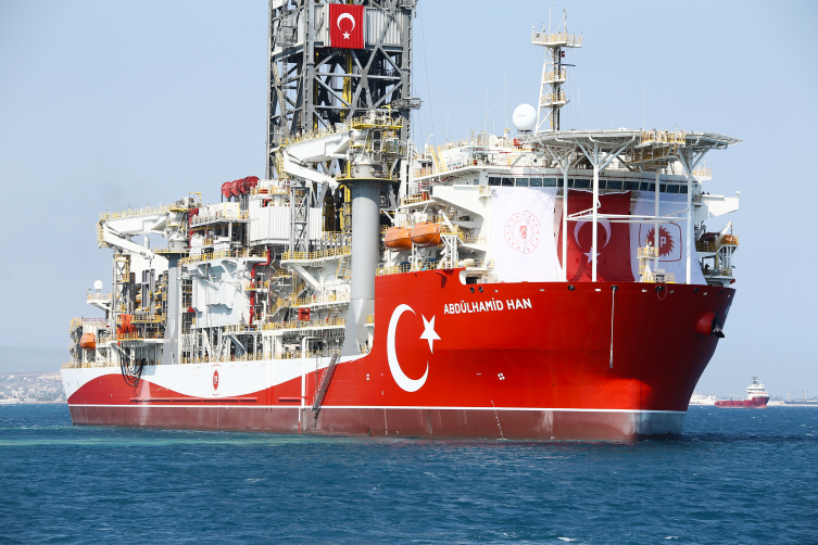 Abdülhamid Han Gemisi, hizmete girişinin ilk yıl dönümünde yeni görevi için Akdeniz'e gidiyor. Foto: AA