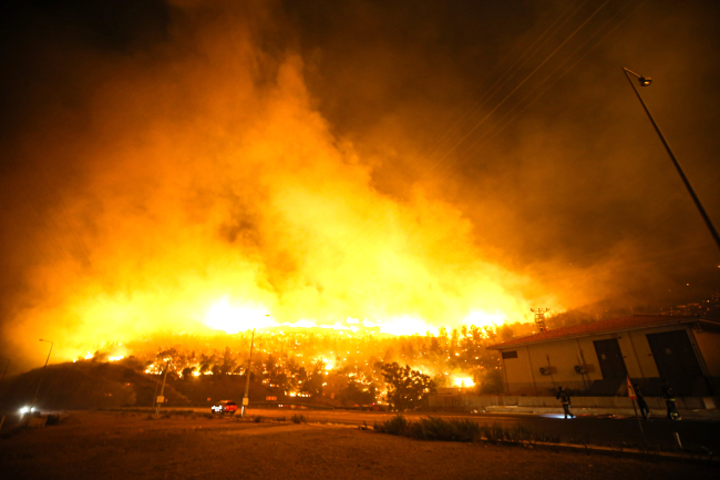 Mersin'de orman yangını: Mersin-Antalya kara yolu ulaşıma kapandı