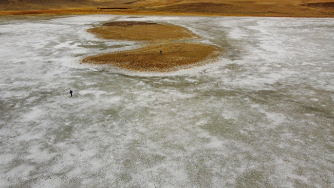 Tuz Gölü'nde kuraklık alarmı