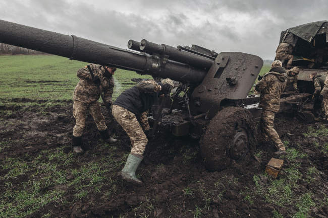 Ukraynalı topçu birlikleri, Fotoğraf: AA
