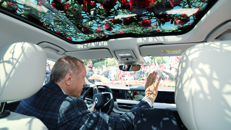 Cumhurbaşkanı Erdoğan, Togg ile Bursa'da