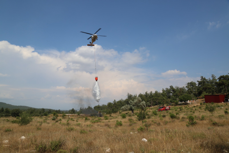 Yangın söndürme helikopteri "NEFES" Muğla'da göreve başladı