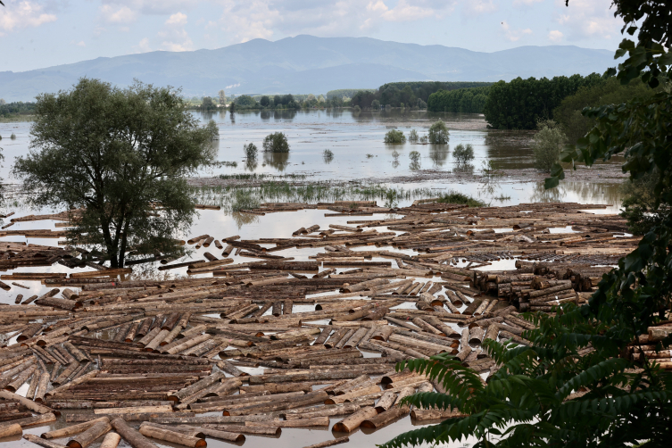 Taşkınlar, tarım alanlarına hasar verebiliyor. Foto: AA
