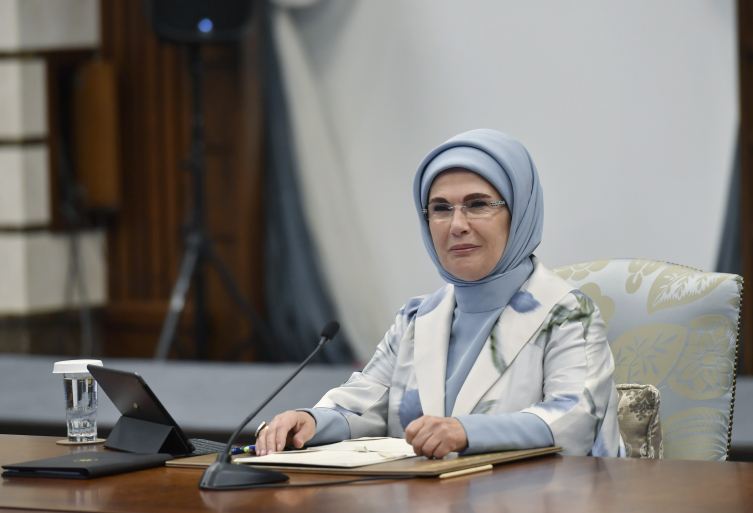 Emine Erdoğan, BM Sıfır Atık Danışma Kurulu'nun ilk toplantısına başkanlık etti (AA)