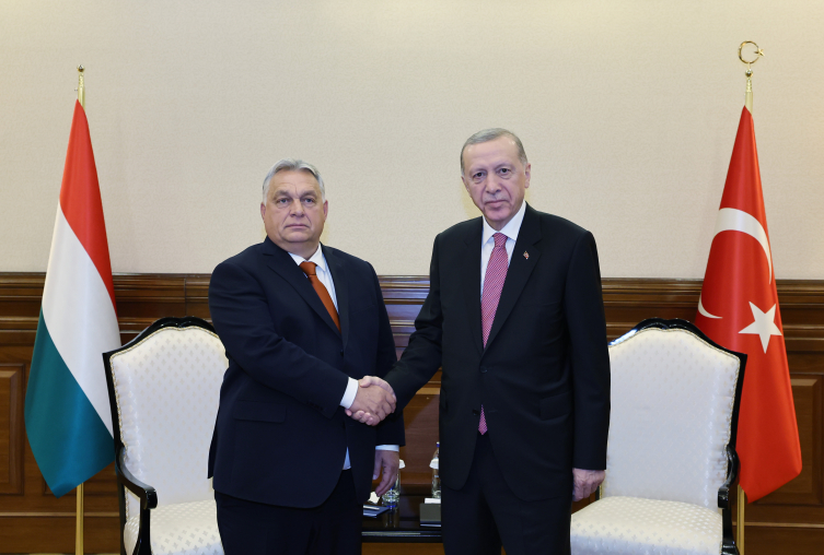 Cumhurbaşkanı Erdoğan, Caparov ve Orban ile görüştü