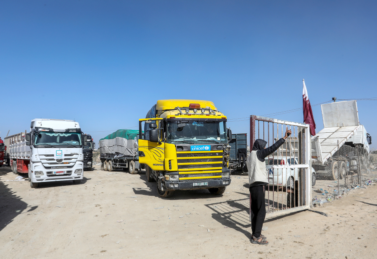 Gazze'nin kuzeyine 49 günün ardından ilk kez yardım malzemesi ulaştı