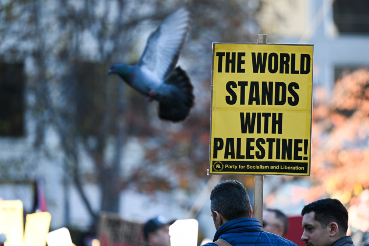 ABD'de Filistin'e destek yürüyüşü. Foto: AA
