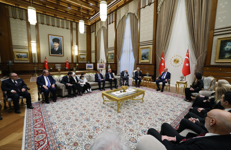 Cumhurbaşkanı Erdoğan, Kültür ve Sanat Büyük Ödülleri’ne layık görülenleri kabul etti